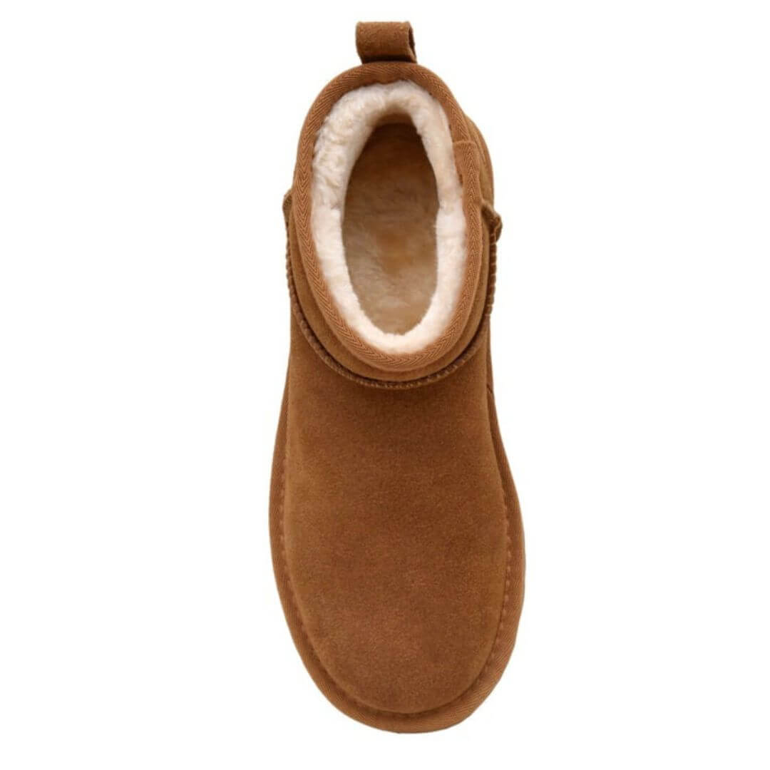Shearling-Lined Ankle Boots | Suede Finish | Warm and Stylish