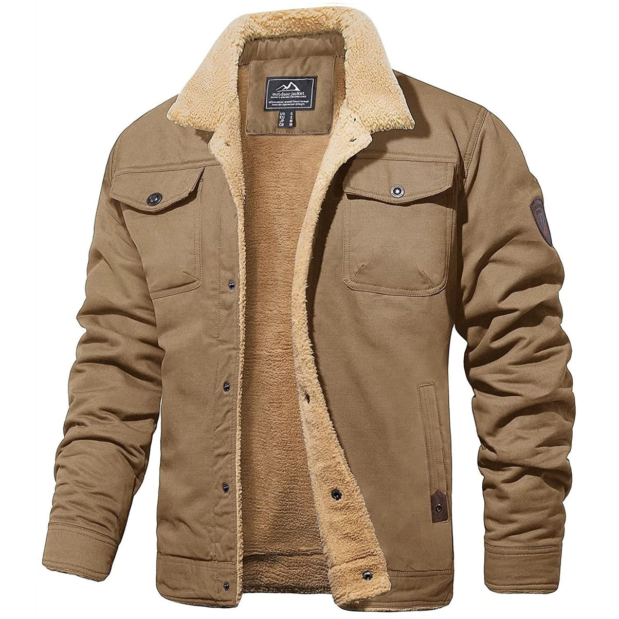 Sherpa-Lined Jacket | Winter Warmth | Durable and Stylish