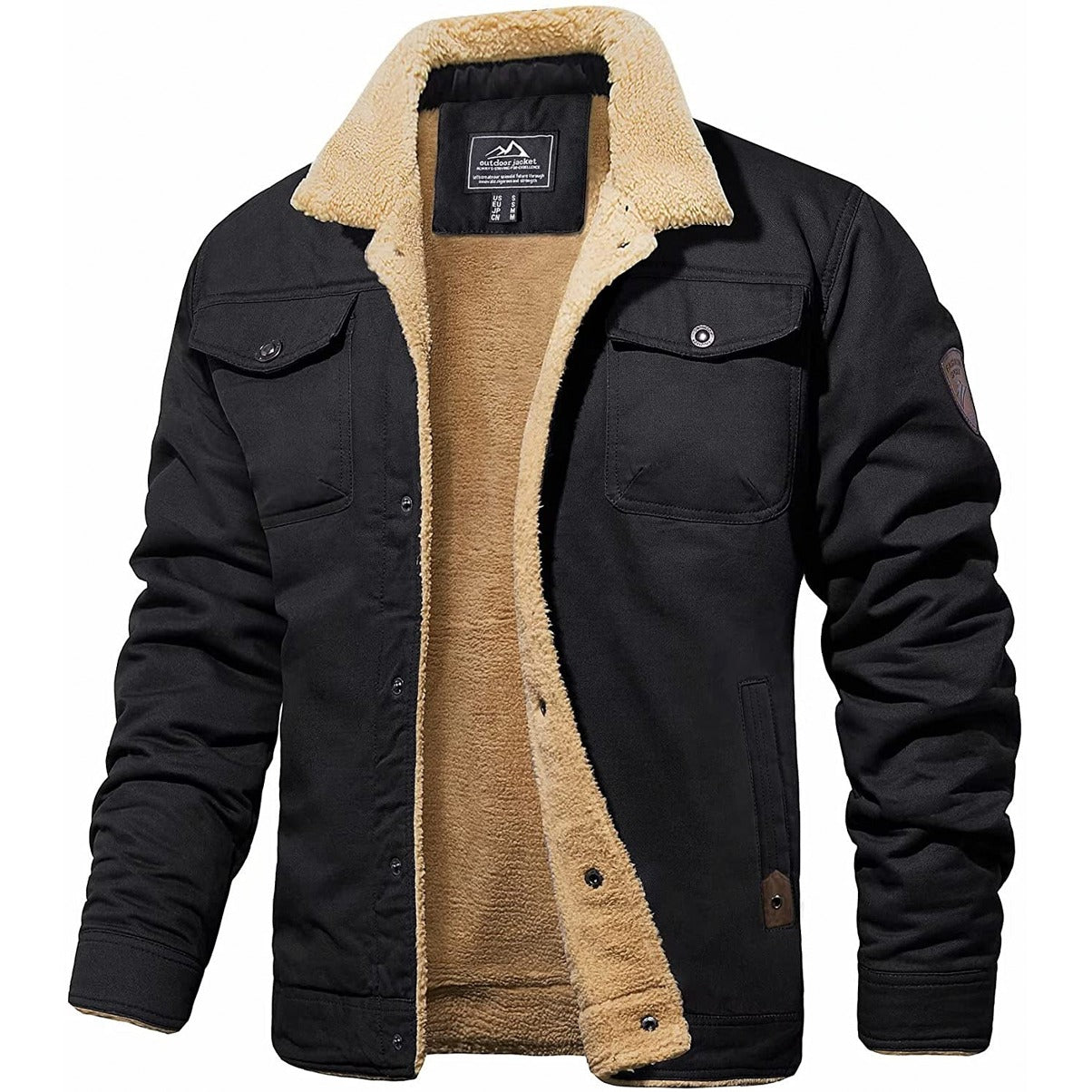 Sherpa-Lined Jacket | Winter Warmth | Durable and Stylish