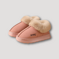 Cozy Pluche Bont Gevoerde Winter Slippers