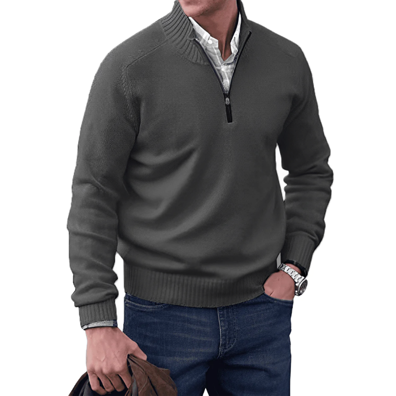 Half-Zip Knitted Jumper | Soft Knit | Everyday Wear