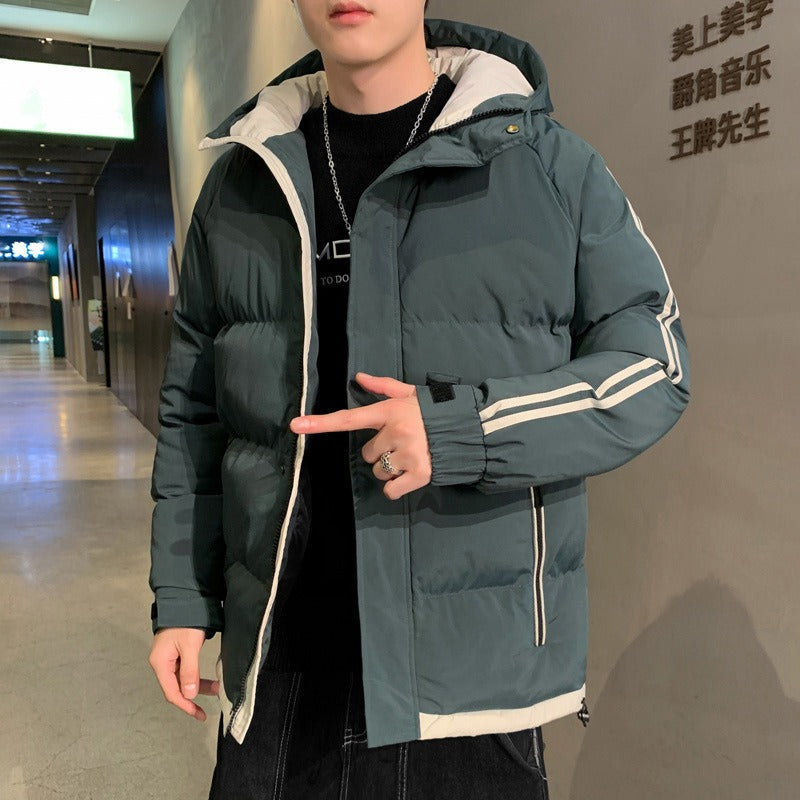 Men's Puffer Jacket | Hooded Design | Casual Winter Wear