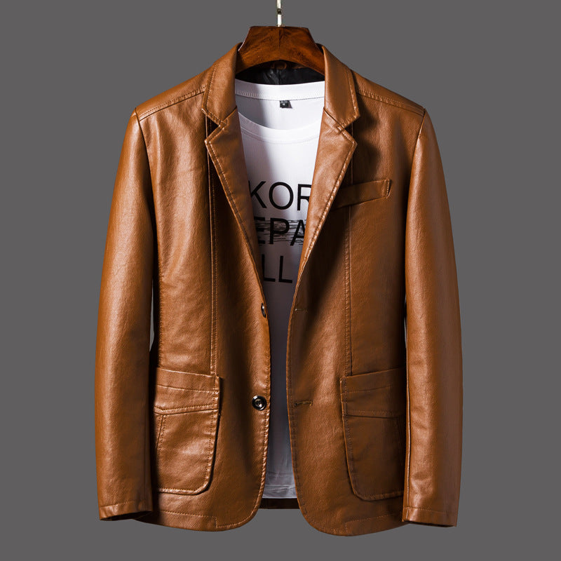 Faux Leather Blazer | Tailored Fit | Stylish and Versatile