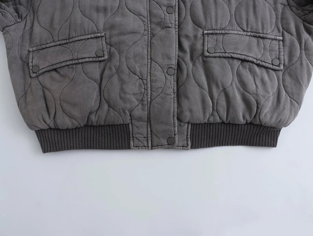 Quilted Bomber Jacket | Puff Style | Casual Outerwear