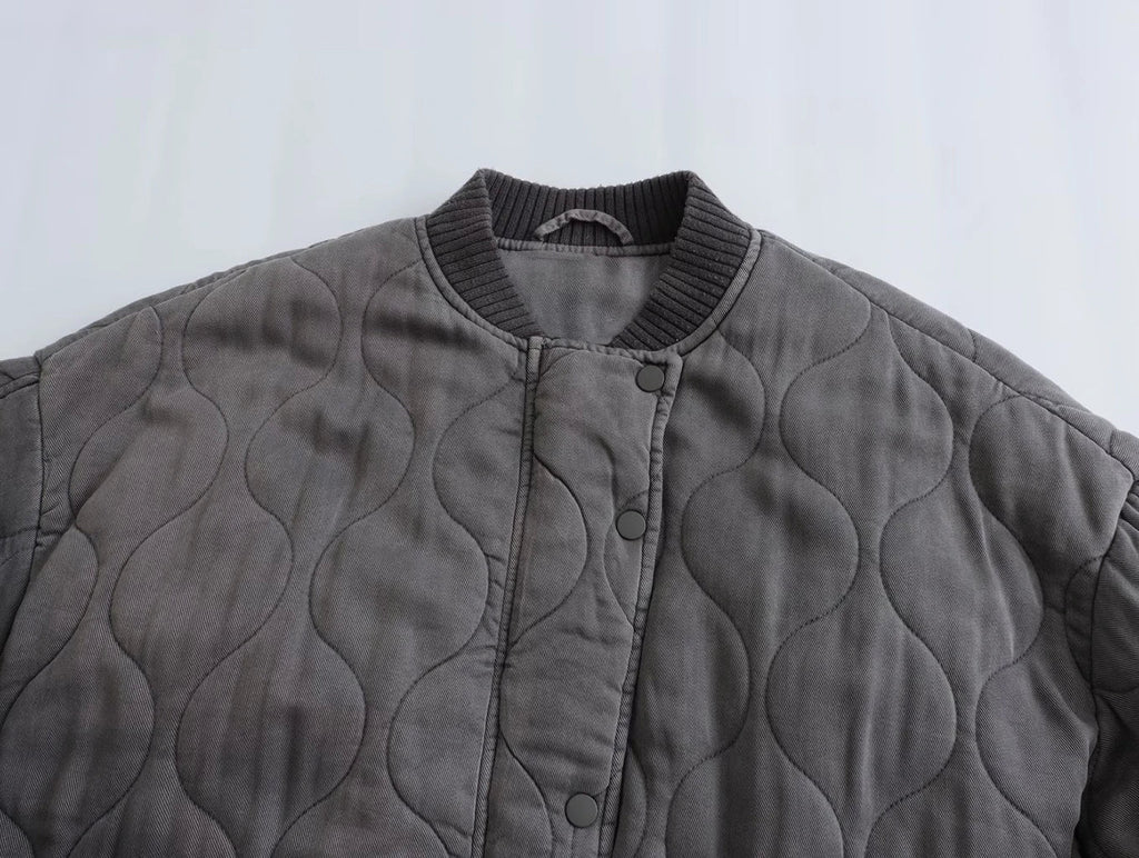 Quilted Bomber Jacket | Puff Style | Casual Outerwear
