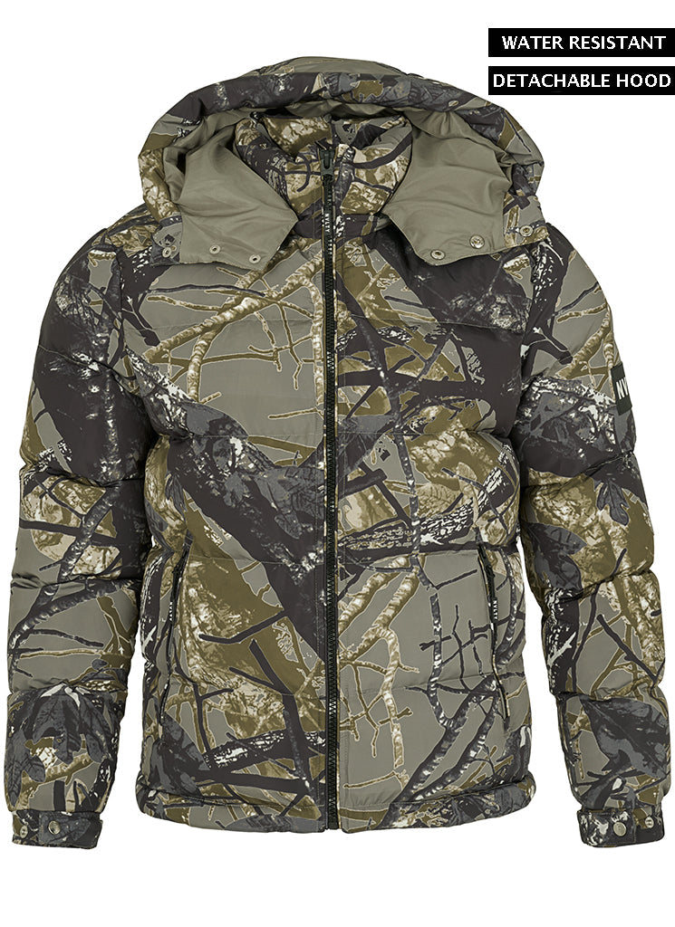 Camo Puffer Jacket | Insulated Design | Rugged and Warm