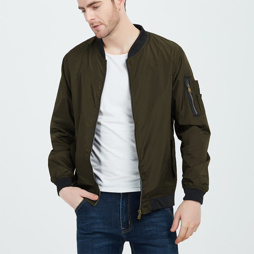 Lightweight Bomber Jacket | Classic Fit | Versatile Style