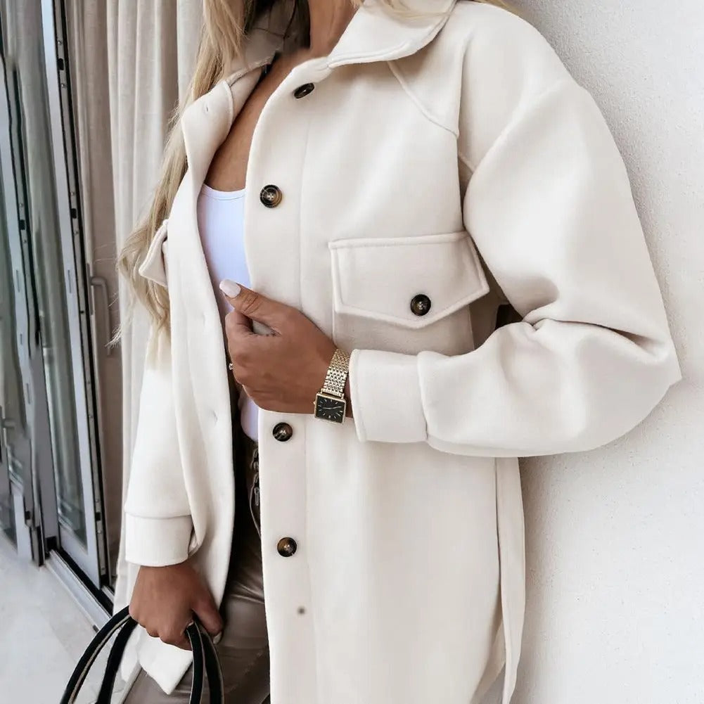 Oversized Button-Up Shacket | Casual & Cozy | Layering Essential