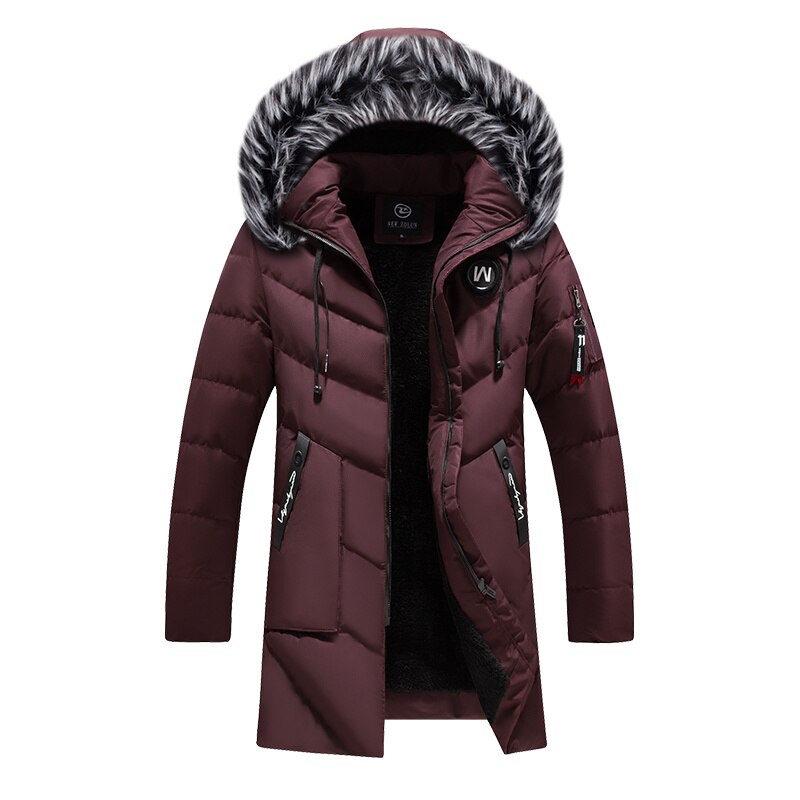 Long Hooded Puffer Coat | Faux Fur Trim | Warm and Stylish