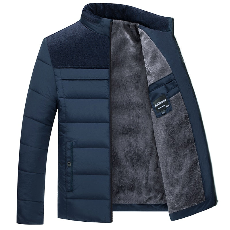 leece-Lined Winter Puffer Jacket | Thermal Insulation | Windproof Design