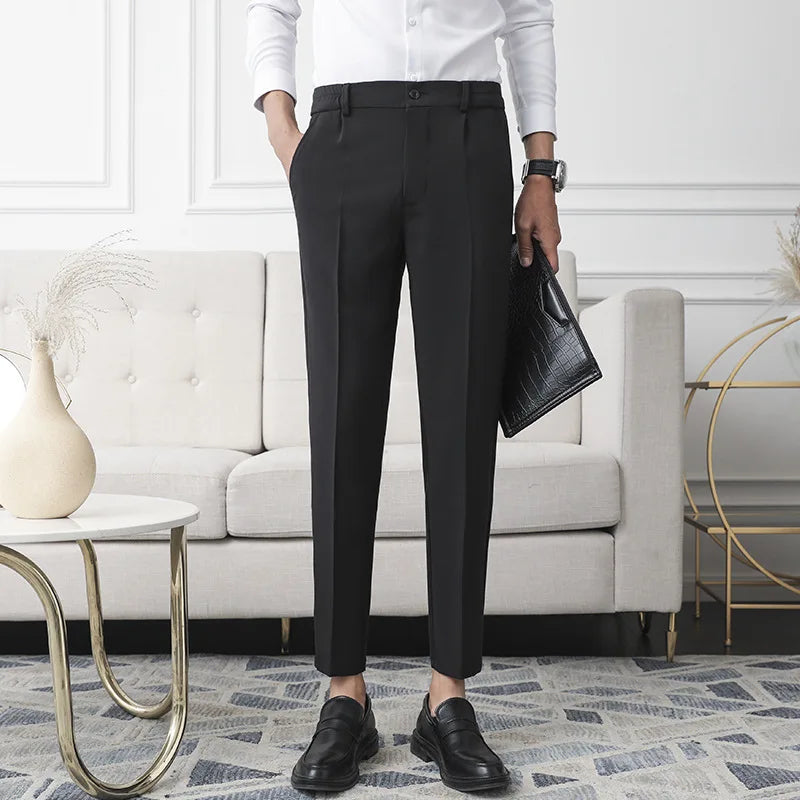 Slim-Fit Dress Trousers | Tailored Style | Modern Elegance
