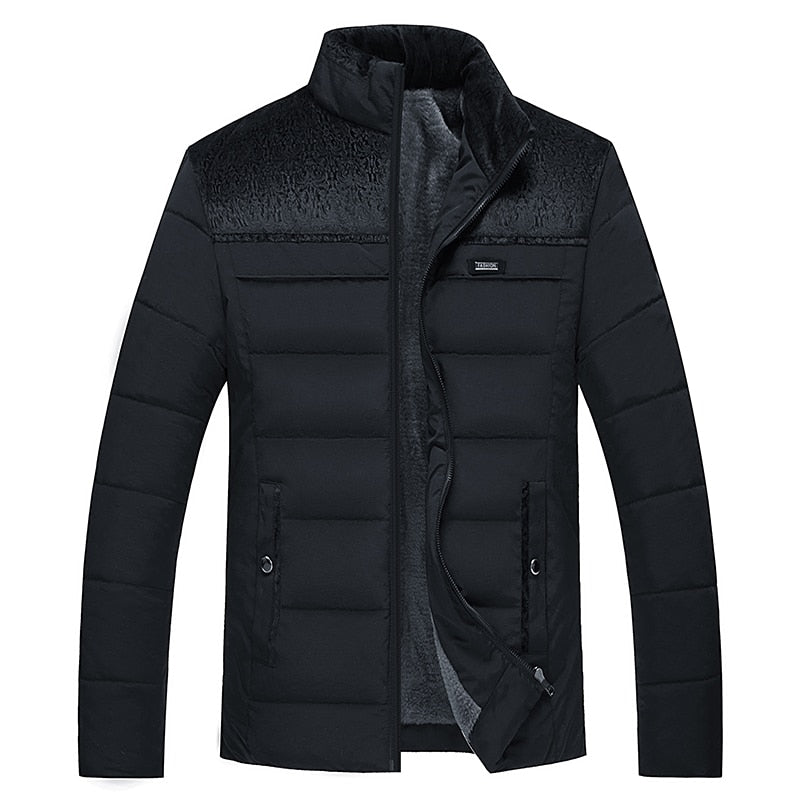 leece-Lined Winter Puffer Jacket | Thermal Insulation | Windproof Design