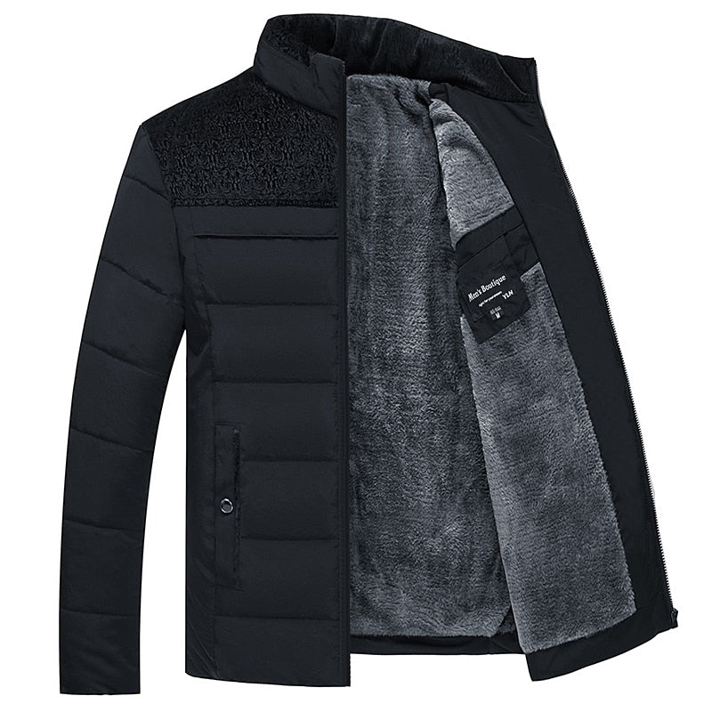 leece-Lined Winter Puffer Jacket | Thermal Insulation | Windproof Design