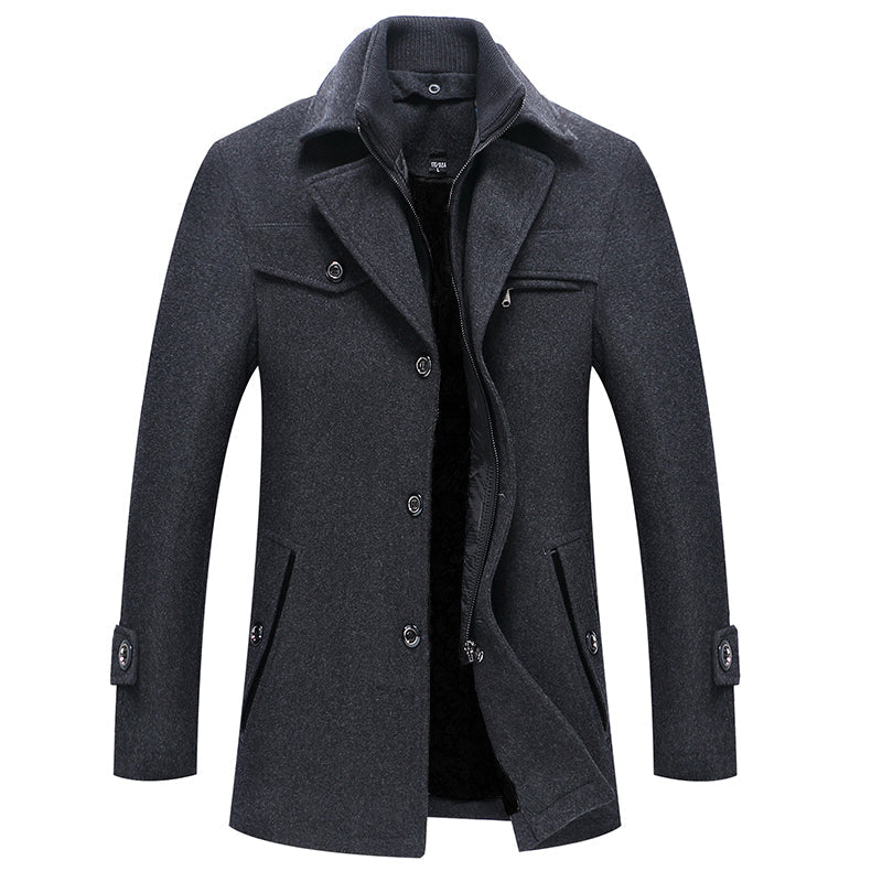 Wool Blend Overcoat | Slim-Fit | Warm and Elegant