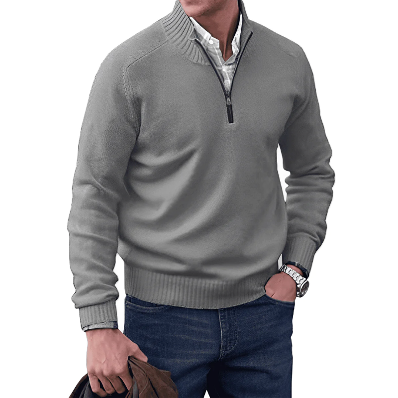 Half-Zip Knitted Jumper | Soft Knit | Everyday Wear
