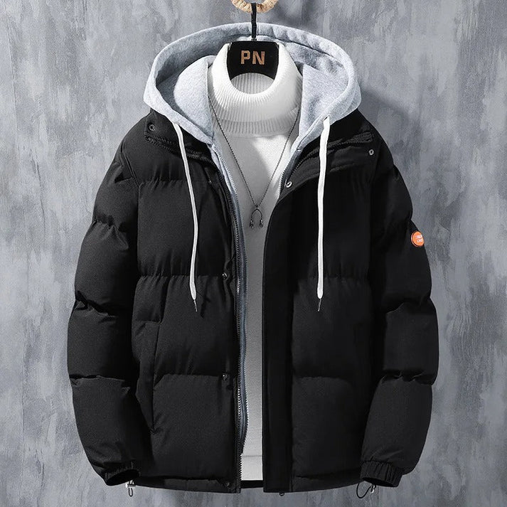 Hooded Puffer Jacket | Warm Insulated Layer | Sporty Design