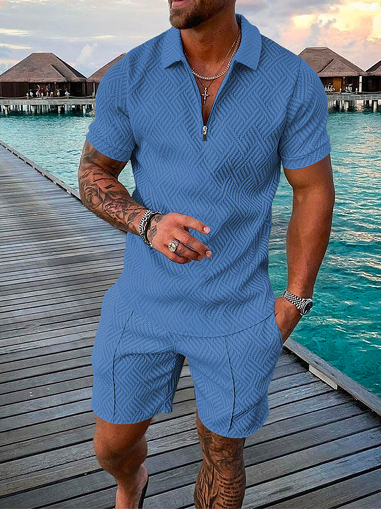 Summer Shirt and Shorts Set | Breathable Cotton Blend | Relaxed Summer Style