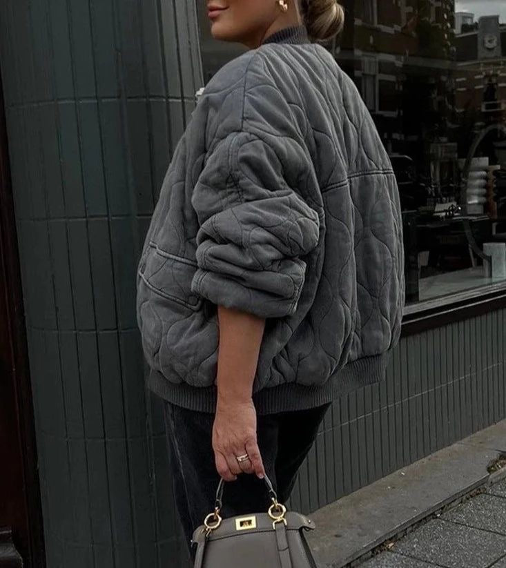 Quilted Bomber Jacket | Puff Style | Casual Outerwear