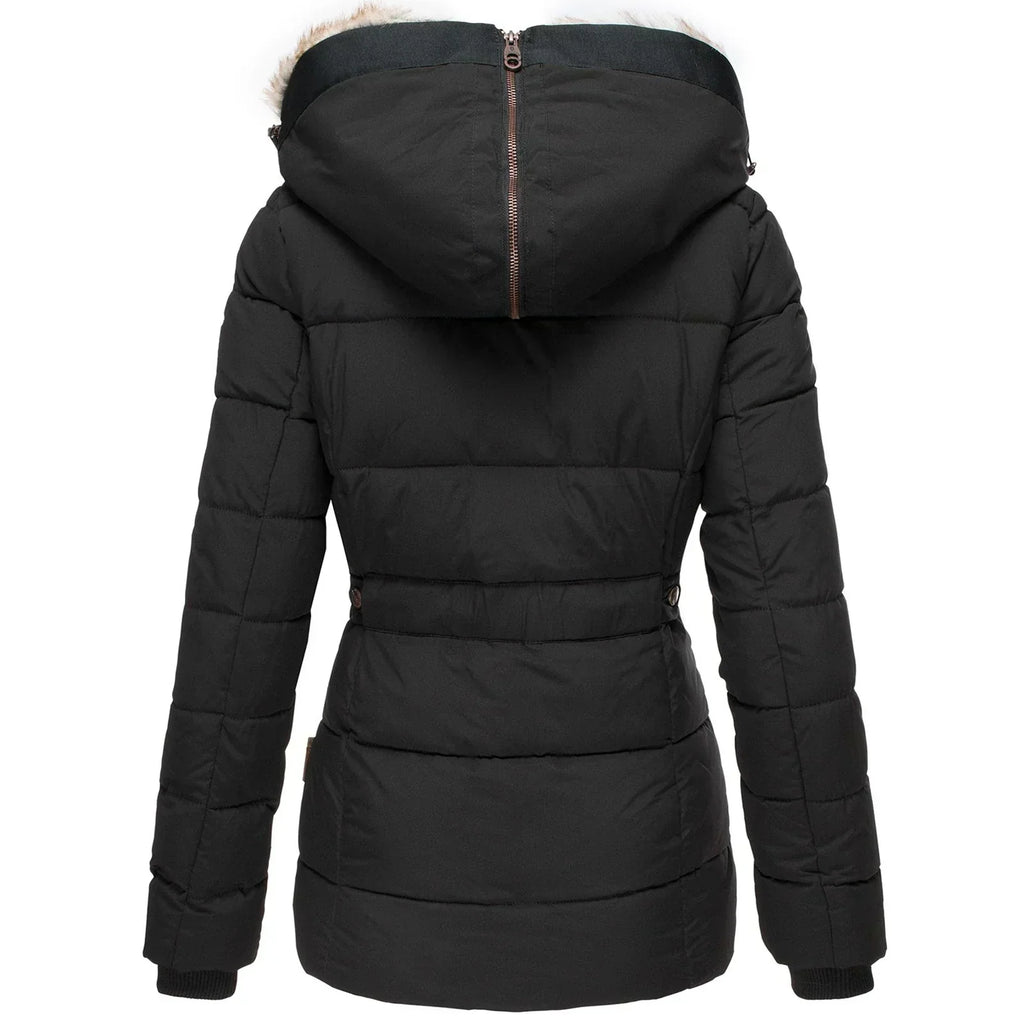 Faux Fur Lined Winter Jacket | Hooded Design | Cold Weather Essential