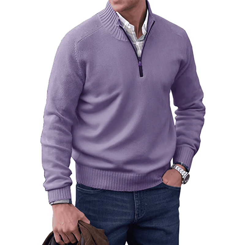 Half-Zip Knitted Jumper | Soft Knit | Everyday Wear