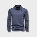 Long-Sleeve Polo Shirt | Cotton Blend | Classic and Comfortable