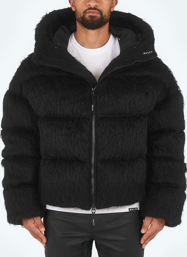 Faux Fur Hooded Puffer Jacket | Luxurious Warmth | Plush Style