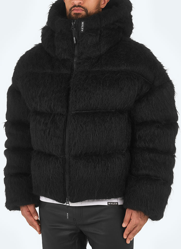 Faux Fur Hooded Puffer Jacket | Luxurious Warmth | Plush Style