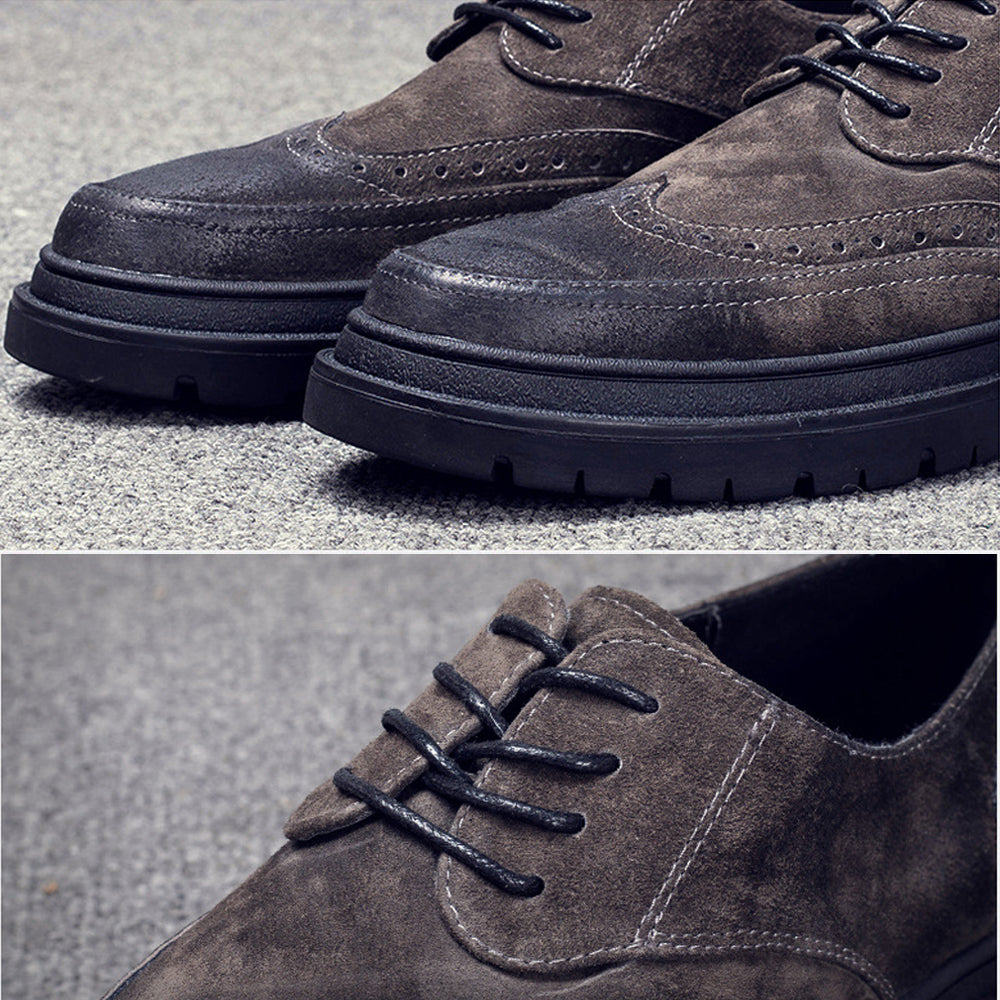 Lace-Up Suede Shoes | Soft Suede Finish, Timeless Design | Casual and Semi-Formal Wear