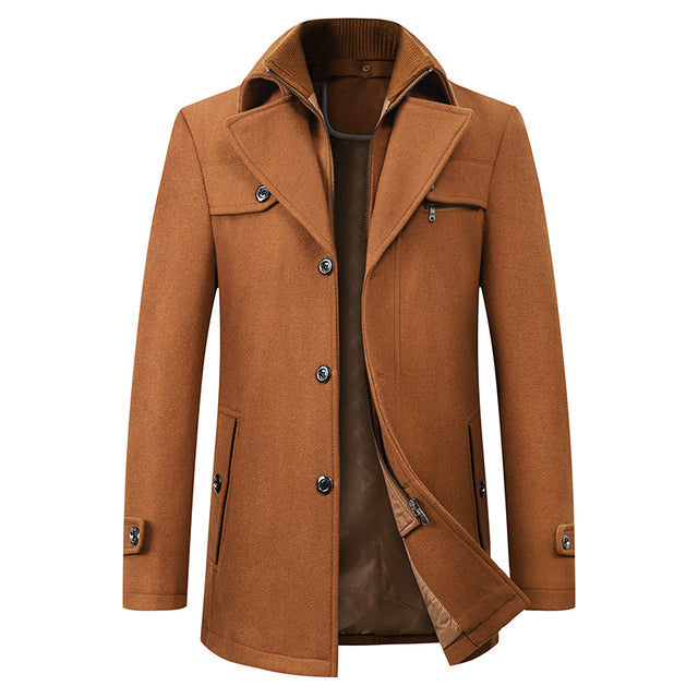 Wool Blend Overcoat | Slim-Fit | Warm and Elegant