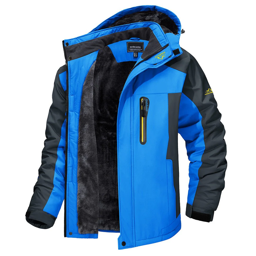 Waterproof Outdoor Winter Jacket | Fleece-Lined | Adjustable Hood