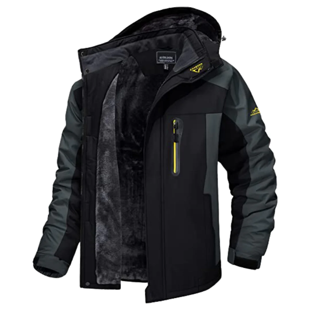 Waterproof Outdoor Winter Jacket | Fleece-Lined | Adjustable Hood