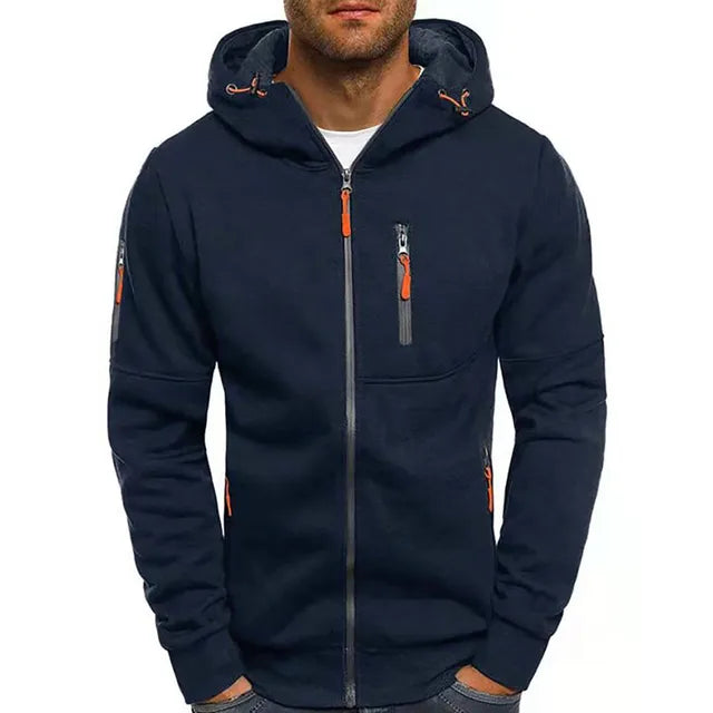 Zip-Up Hoodie | Functional Design | Warm and Stylish