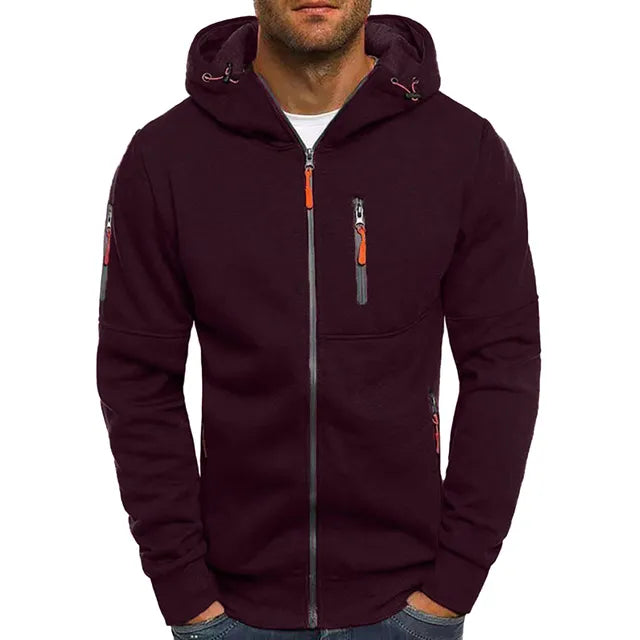 Zip-Up Hoodie | Functional Design | Warm and Stylish