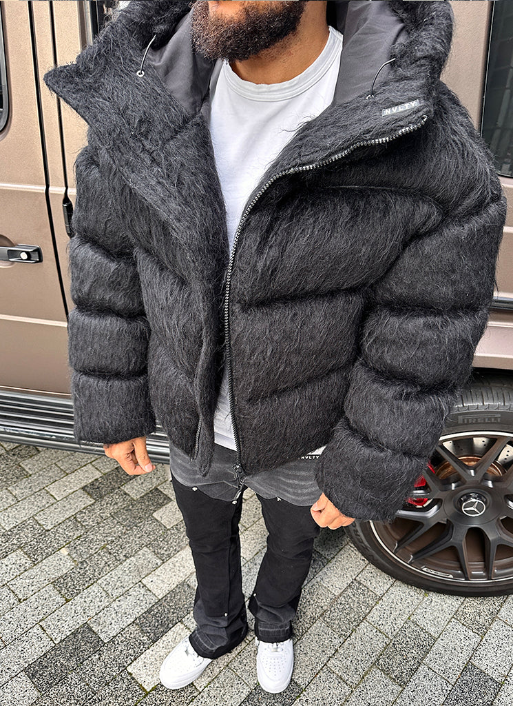 Faux Fur Hooded Puffer Jacket | Luxurious Warmth | Plush Style
