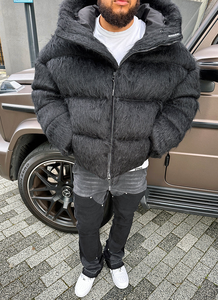 Faux Fur Hooded Puffer Jacket | Luxurious Warmth | Plush Style