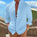 Breathable Long-Sleeve Shirt | Cotton-Linen Blend | Relaxed Summer Style