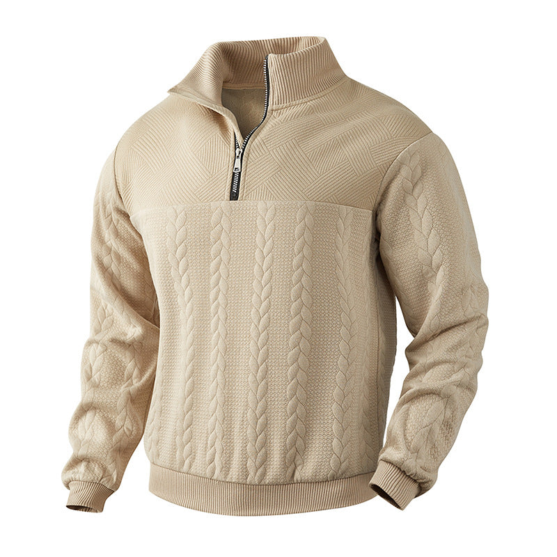 Cable-Knit Quarter-Zip Sweater | Warm and Stylish | Classic Design