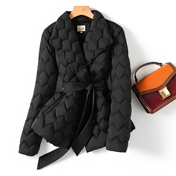 Quilted Belted Jacket | Stylish Warmth | Modern Fit