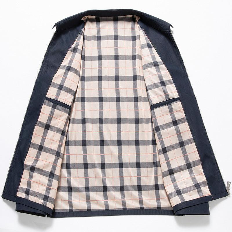 Tailored Lightweight Jacket | Plaid Lining | Modern Smart-Casual