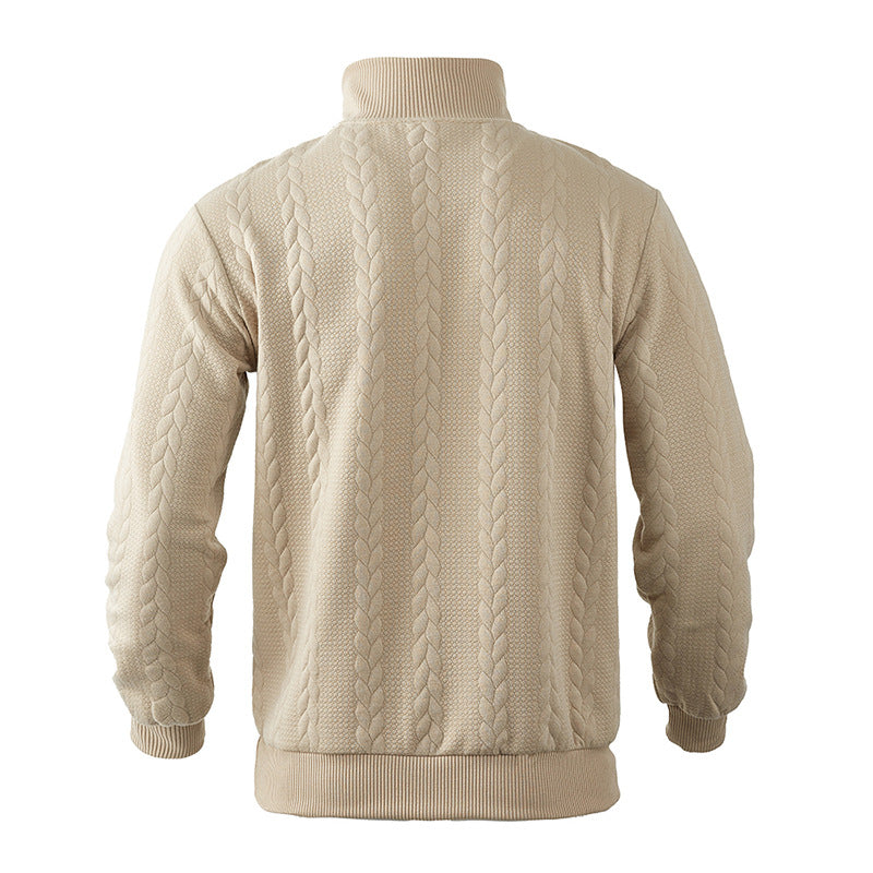 Cable-Knit Quarter-Zip Sweater | Warm and Stylish | Classic Design
