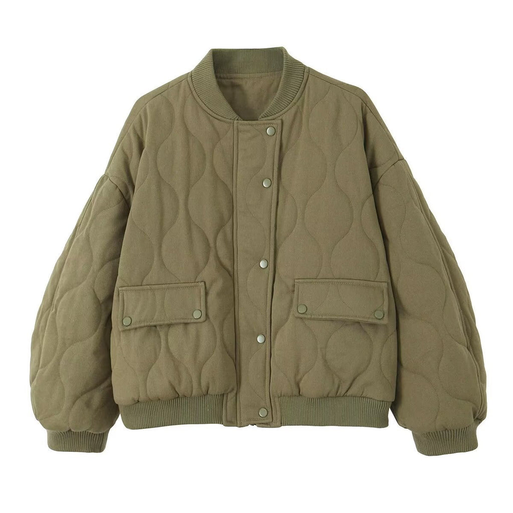 Quilted Bomber Jacket | Puff Style | Casual Outerwear