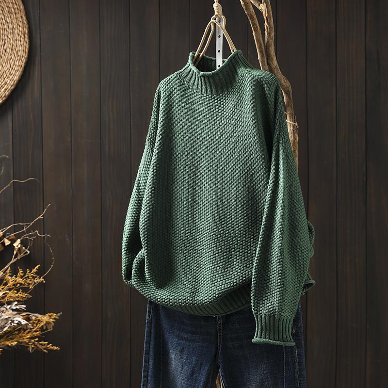 Oversized Knit Sweater | Chunky Turtleneck | Cosy & Stylish | Women’s Knitwear