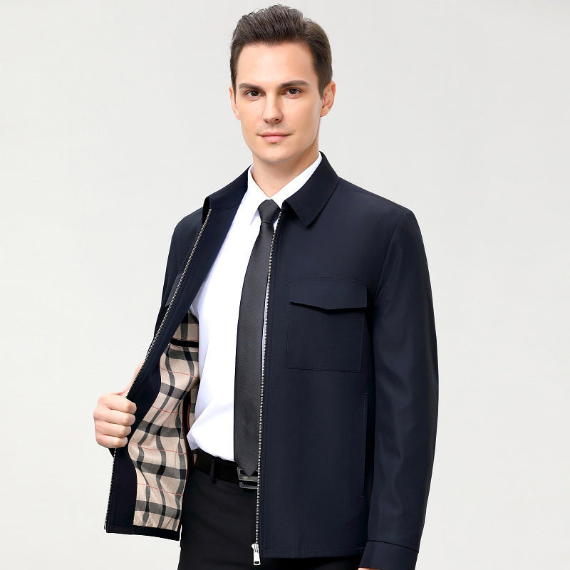 Tailored Lightweight Jacket | Plaid Lining | Modern Smart-Casual