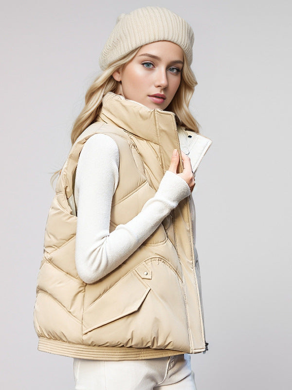 Sleeveless Puffer Vest | Quilted Design | Warm & Stylish