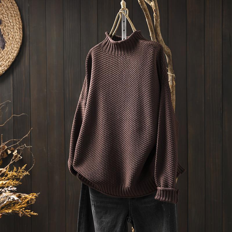 Oversized Knit Sweater | Chunky Turtleneck | Cosy & Stylish | Women’s Knitwear