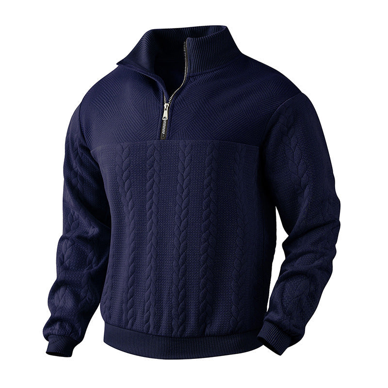 Cable-Knit Quarter-Zip Sweater | Warm and Stylish | Classic Design