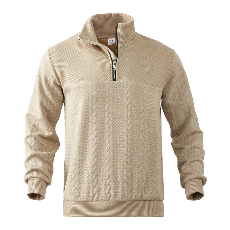 Cable-Knit Quarter-Zip Sweater | Warm and Stylish | Classic Design