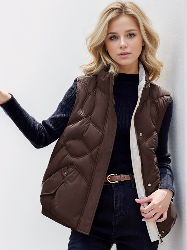 Sleeveless Puffer Vest | Quilted Design | Warm & Stylish
