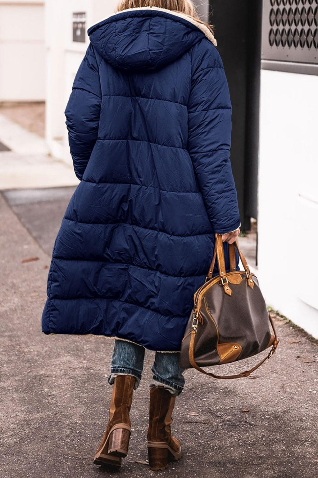 Long Hooded Coat | Teddy Fleece or Quilted | Warm and Stylish