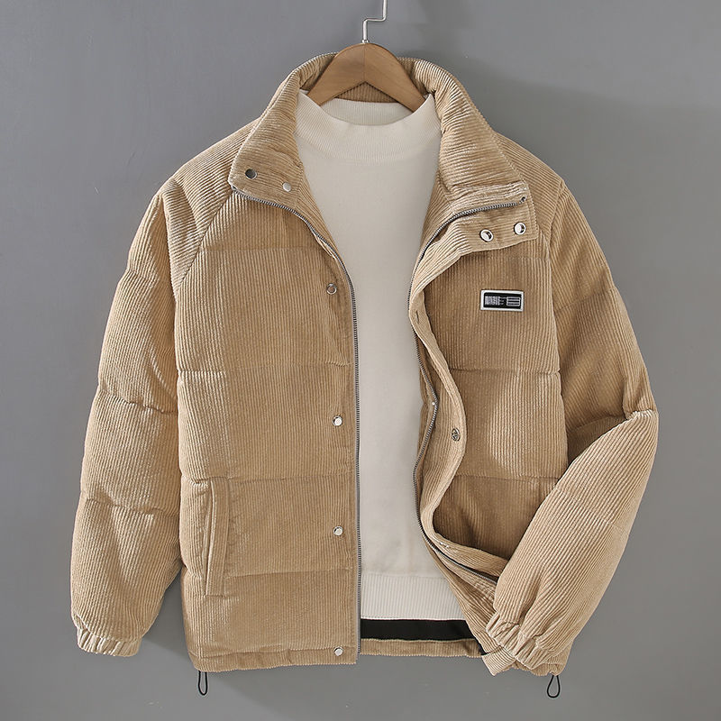 Corduroy Puffer Jacket | Quilted Design | Smart Casual Outerwear